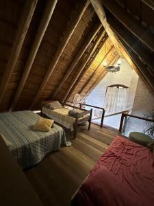 Postel nebo postele na pokoji v ubytování Cabaña en Atlantida Sur cerca de la playa