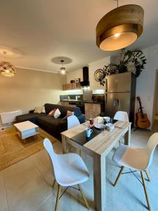 Køkken eller tekøkken på Sauna en bord de rivière + 8 billeder