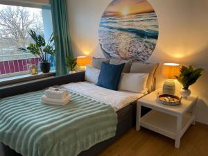 Giường trong phòng chung tại SunsetRetreat in Seenähe