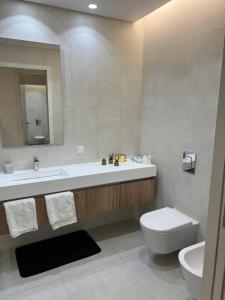 Et badeværelse på Apartamento T2 - Leiria