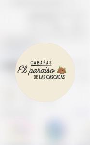 een witte frisbee met de woorden acadias la parking de las casas bij las cascadas in Puerto Clocker