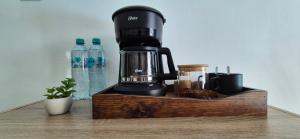 Příslušenství pro přípravu čaje a kávy v ubytování Casa Nahual
