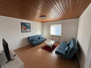 Et opholdsområde på Gemütliche, lichtdurchflutete Wohnung