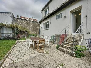 Bygningen som feriehuset ligger i