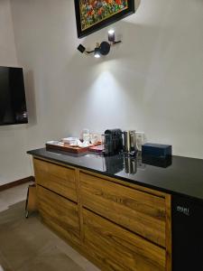 Kuchyň nebo kuchyňský kout v ubytování Bois de Songe