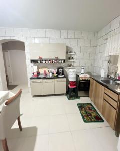 Køkken eller tekøkken på Pousada familiar