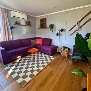 Et opholdsområde på Holiday Home Skoaffär