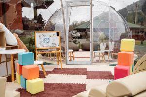 Posezení v ubytování Вілла Медова