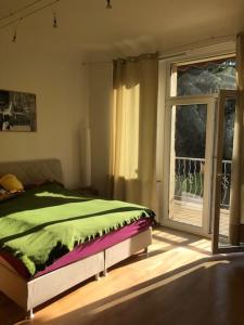 Postel nebo postele na pokoji v ubytování Bei der Villa Doppelzimmer