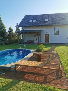 Bazén v ubytování Rodinná Rezidence Žihobce - prázdninový dům nebo v jeho okolí