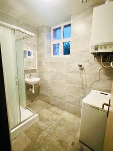 Koupelna v ubytování Big apartment in Brandýs nad Labem