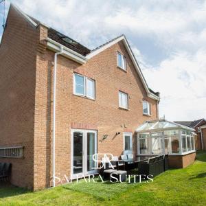 Bygningen som feriehuset ligger i