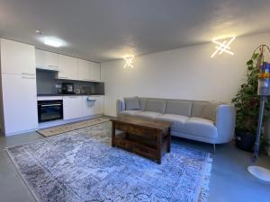 Kuchyň nebo kuchyňský kout v ubytování Cozy ground floor apartment