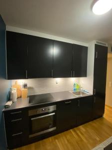 Kuchyň nebo kuchyňský kout v ubytování View & Ro -Modern Apartment