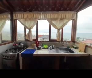 Køkken eller tekøkken på Casa Zorritos