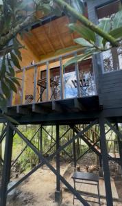 Ban công/sân hiên tại Boheme Cabin