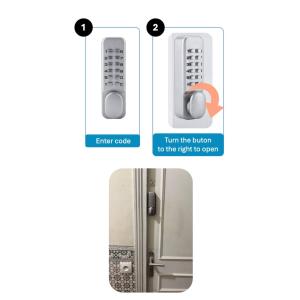 Drehen Sie den Knopf nach rechts, um die Kühlschranktür zu öffnen. in der Unterkunft Une expérience artistique in Villeneuve-Saint-Georges