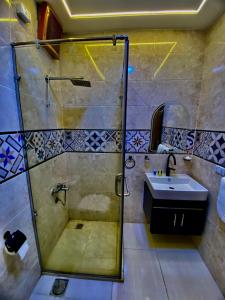 Koupelna v ubytování Pyramids fort & Free Pick-up