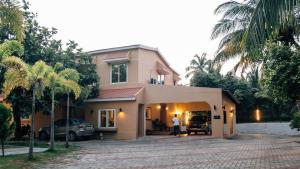 Bygningen som resortet ligger i