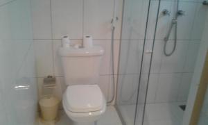Koupelna v ubytování Hotel Columbia