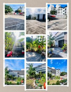 a collage of pictures of houses andyards at 花一村の宿 Huayicun Homestay in Hengchun South Gate