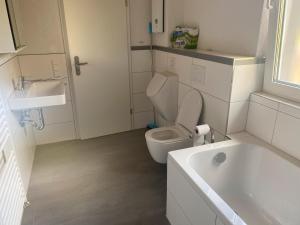 Koupelna v ubytování Ferienhaus Im Kirbachtal + 12 fotografií