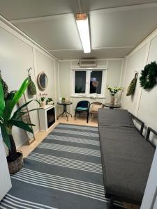 Posezení v ubytování Stacija Suntaži viesnīca