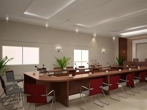 a large room with a large table and chairs at Guest House Nozz in Semarang