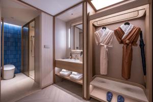 Koupelna v ubytování Orange Crystal Hotel Nanjing Jiangning Sasseur Southeast University