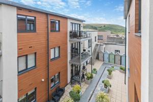 an aerial view of an apartment building with a balcony at 2 Bed in Woolacombe oc-s29469 in Woolacombe