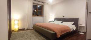 En eller flere senge i et værelse på Two bedroom Apartment in Sankt Englmar, Bavaria