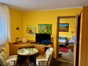 TV/trung tâm giải trí tại Pension Wolkenrasen