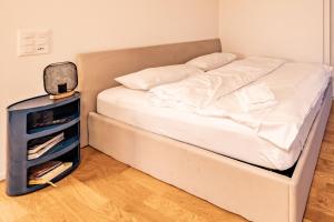 Postel nebo postele na pokoji v ubytování The R Apartment Vogelberg, Gym, Balkon, Parking