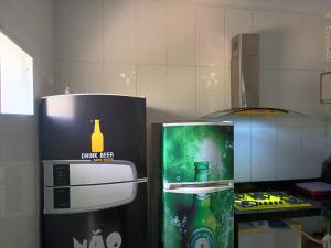 Køkken eller tekøkken på Maravilhoso loft beira mar