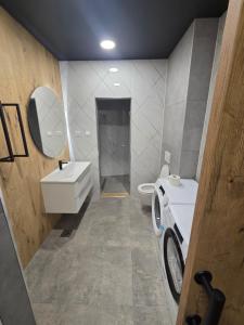 Koupelna v ubytování Lux spa na reki Krki