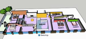 a floor plan of a house at La Pastorale in Manhay