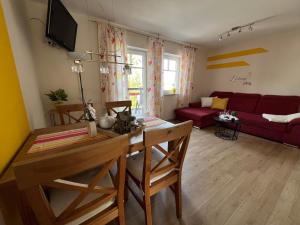 Khu vực ghế ngồi tại Haflinger Hof Detig