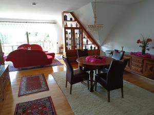 Posezení v ubytování Ferienwohnung Jansen