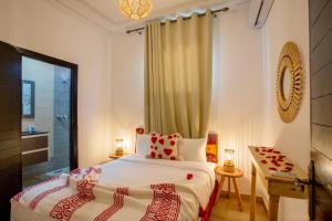 Postel nebo postele na pokoji v ubytování Auberge Prince