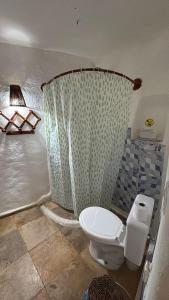 Koupelna v ubytování Pousada JeriMagia