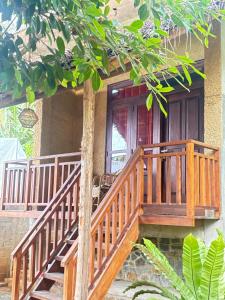 En balkon eller terrasse på Sunset view cabana