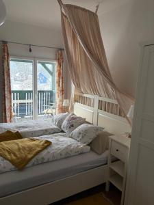 Postel nebo postele na pokoji v ubytování Gasthof Safran