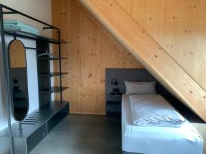 Giường trong phòng chung tại Ferienwohnungen Adelnhoven