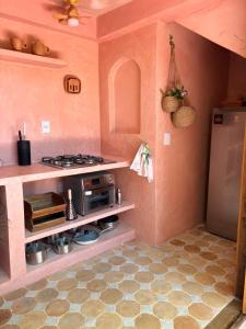 Køkken eller tekøkken på Casa Eva Caraíva - na vila