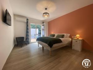 Postel nebo postele na pokoji v ubytování Aqui sem be