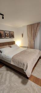 a bedroom with a large bed and a window at Kopaonik Alibi25 in Kopaonik