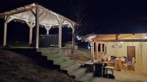 Bygningen som feriehuset ligger i