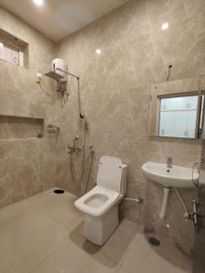 Et badeværelse på Meghana Homestays