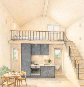 Et opholdsområde på Die Tinys - Tiny Häuser am Attersee