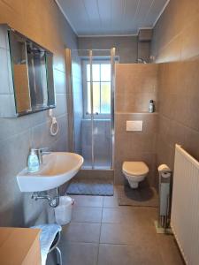 Phòng tắm tại Ferienhaus Raiter Südsteiermark